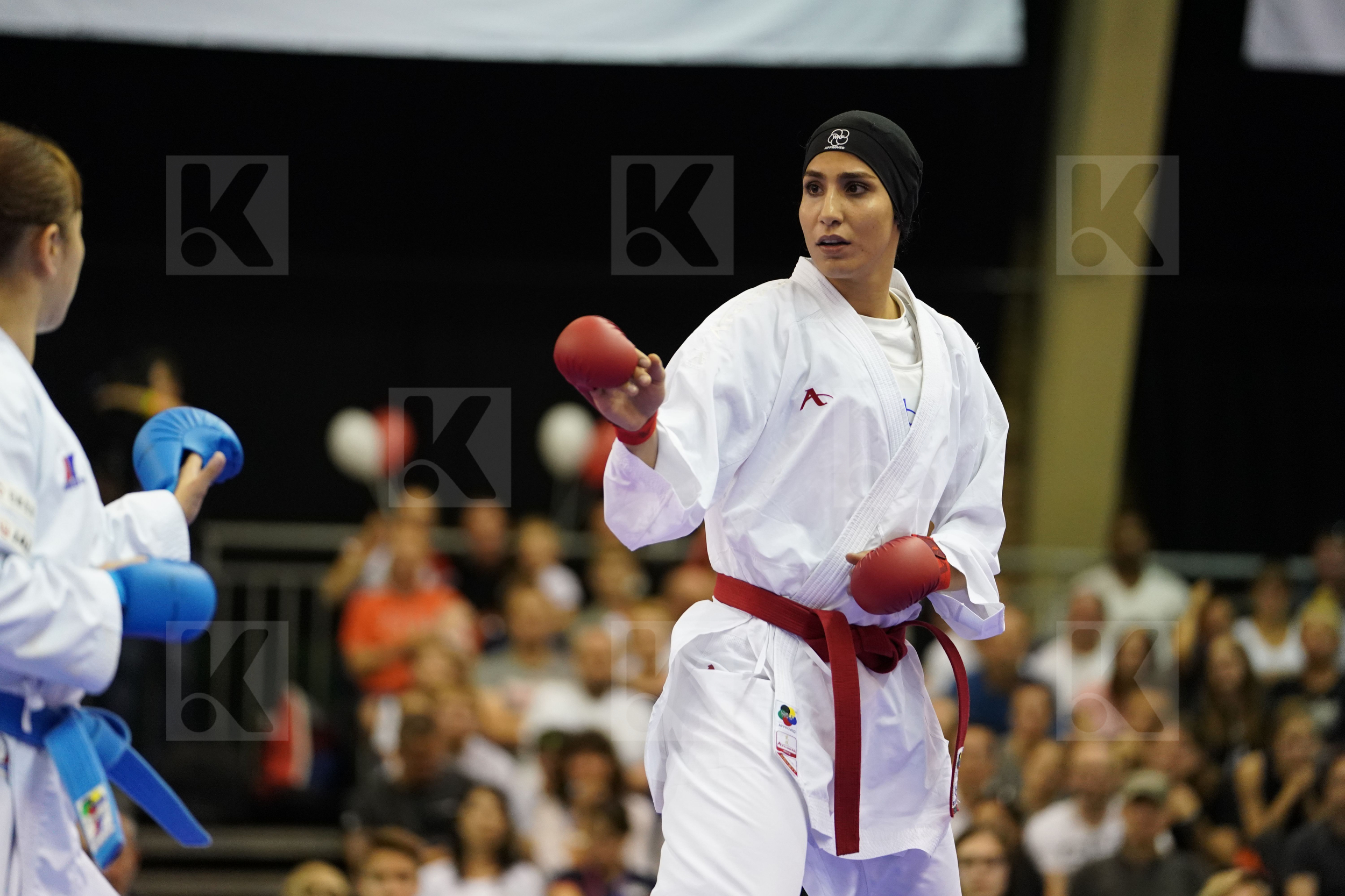 Abbasali Hamideh Female Kumite +68kg Gold match Iran Islamic Republic of Japan Uekusa Ayumi